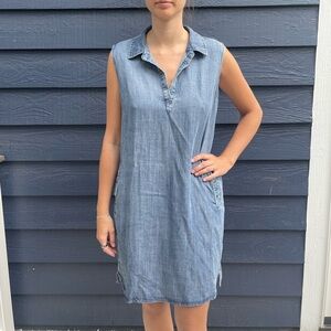 Velvet Heart Light Denim Dress MEDIUM